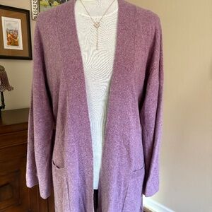 JOHNNY WAS 100% Cashmere Wrap Cardigan -Dusty Rose -NWT